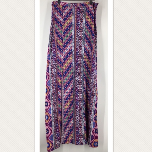 FLYING TOMATO Boho Tribal Maxi Skirt Size Small - Picture 6 of 7